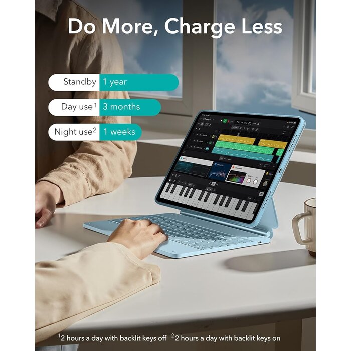 iPad Pro 13 Zoll (M4) Tastaturhülle - Abnehmbar & Magnetisch - bis zu 29% Rabatt