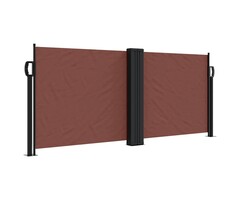 Vidaxl Ausziehbare Seitenmarkise 100x600 cm - Braun - bis zu 46% Rabatt