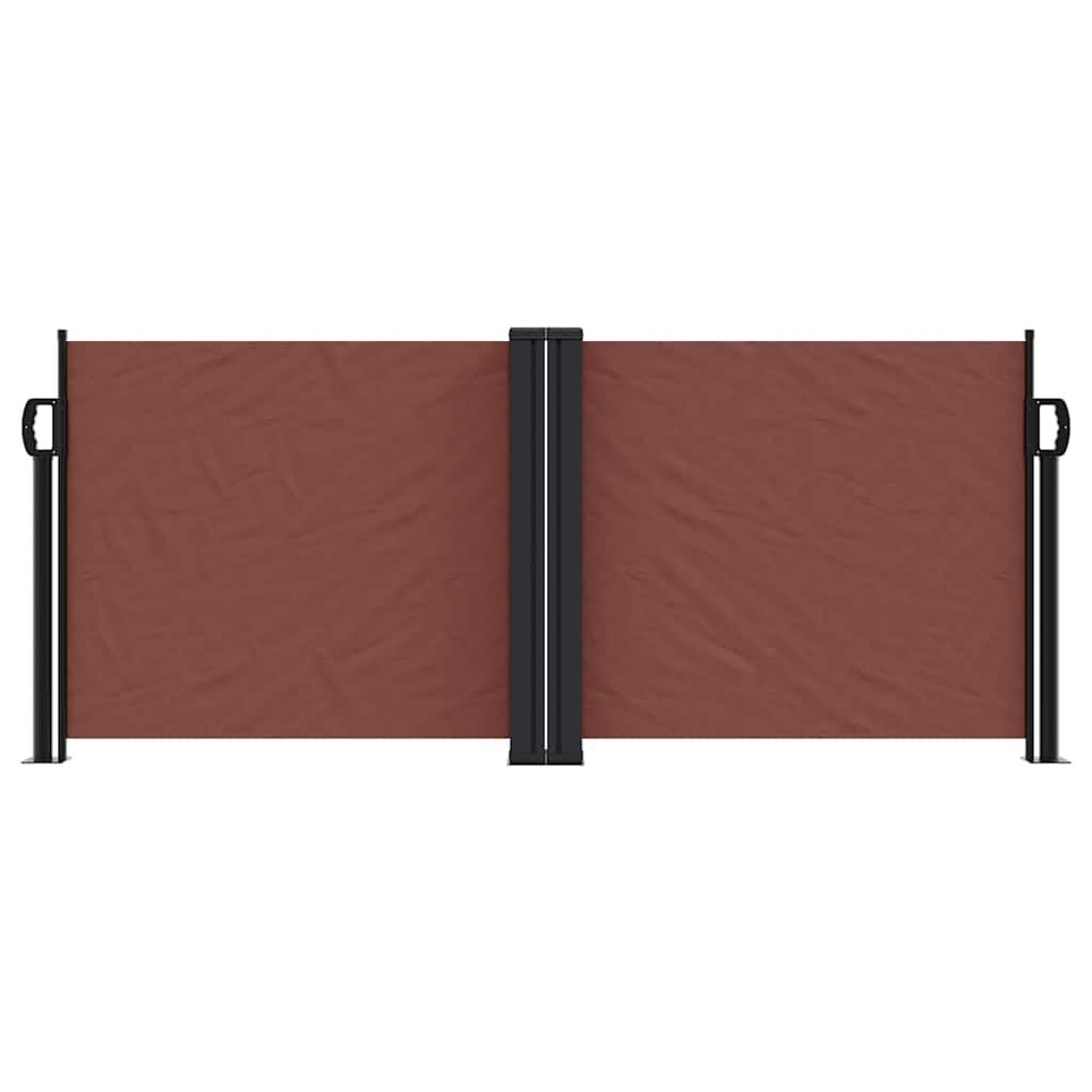 Ausziehbare Seitenmarkise 100x600 cm - Braun | Bis zu 34% Rabatt