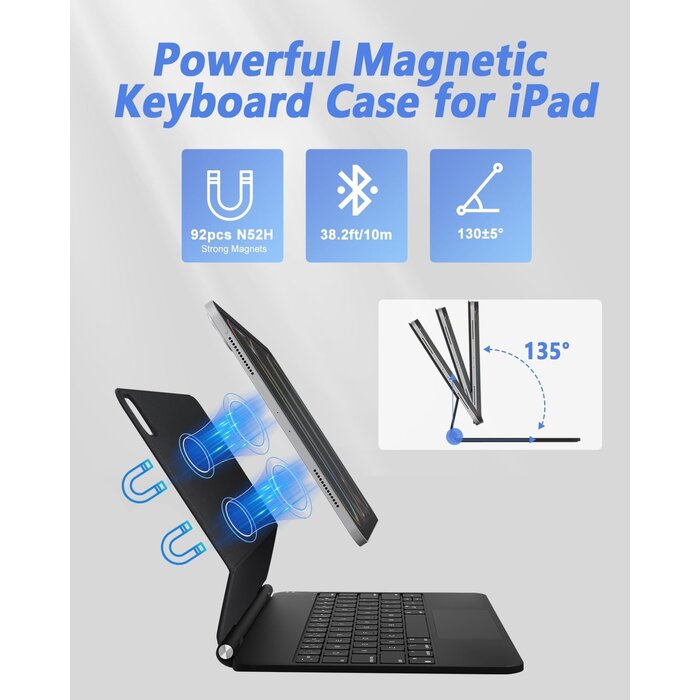 Tastatur-Hülle für iPad Air/Pro 11" mit Trackpad - Jetzt bis zu 29% sparen