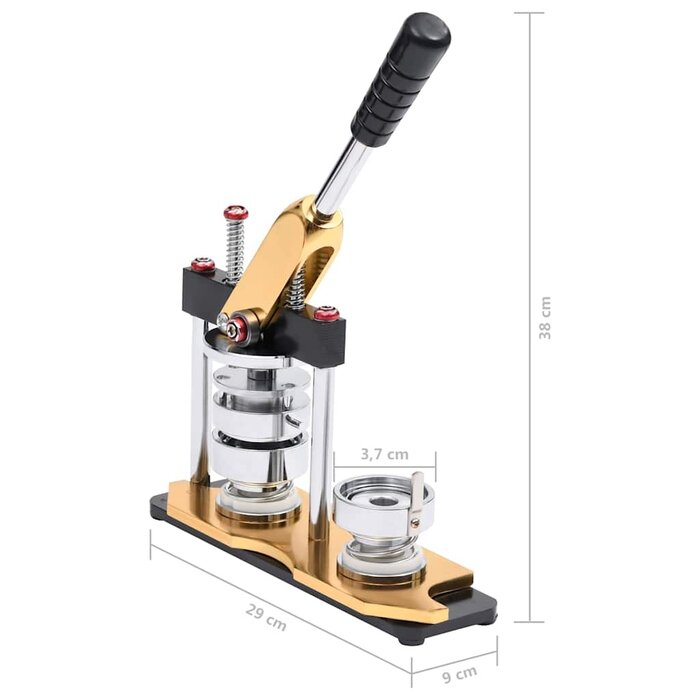 Profi-Buttonmaschine 37 mm inkl. Kreisschneider - bis zu 35% Rabatt