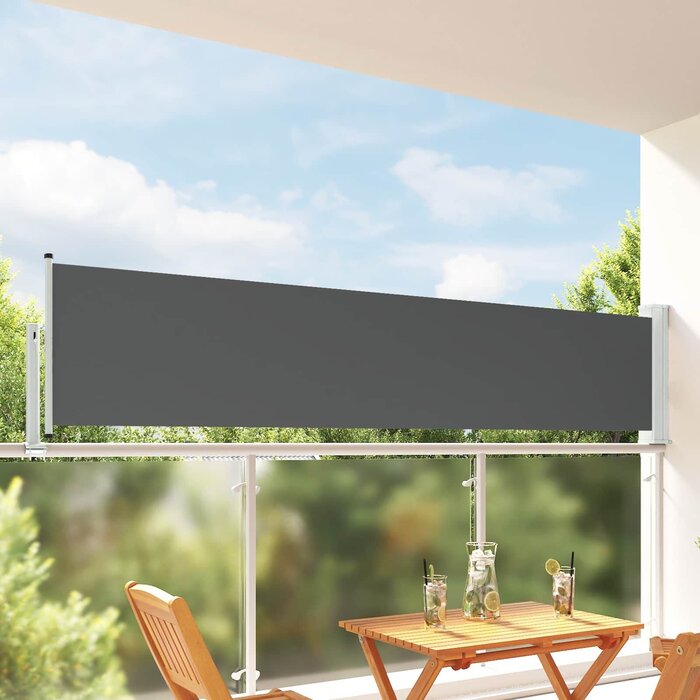 Seitenmarkise 80x300 cm Anthrazit - Sichtschutz für Terrasse - bis zu 34% Rabatt