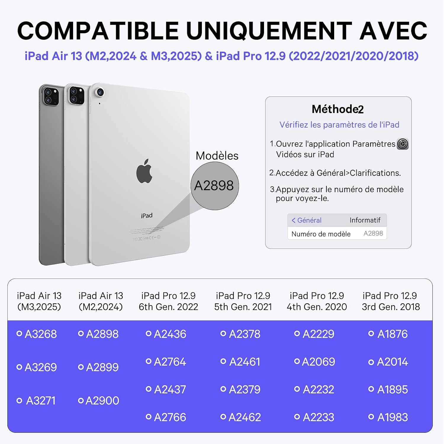 Tastatur-Hülle für iPad Air 13 / Pro 12,9 - Schwebendes Design bis zu 34% Rabatt