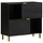 Modernes Sideboard 80x33x75 cm Schwarz - Bis zu 34% Rabatt