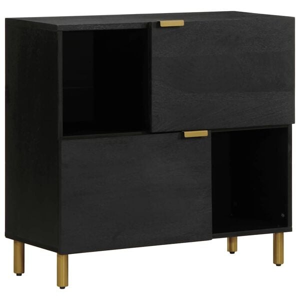 Modernes Sideboard 80x33x75 cm Schwarz - Bis zu 34% Rabatt