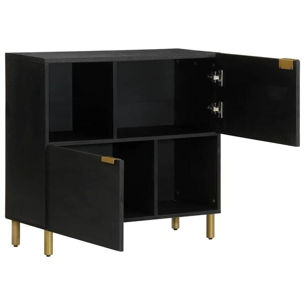 Modernes Sideboard 80x33x75 cm Schwarz - Bis zu 34% Rabatt