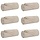 6er-Set Wohndecken Beige 170 x 130 cm - jetzt bis zu 33% sparen