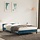 Polsterbett Samt 120x190 cm Dunkelblau - Outlet bis zu 35% reduziert
