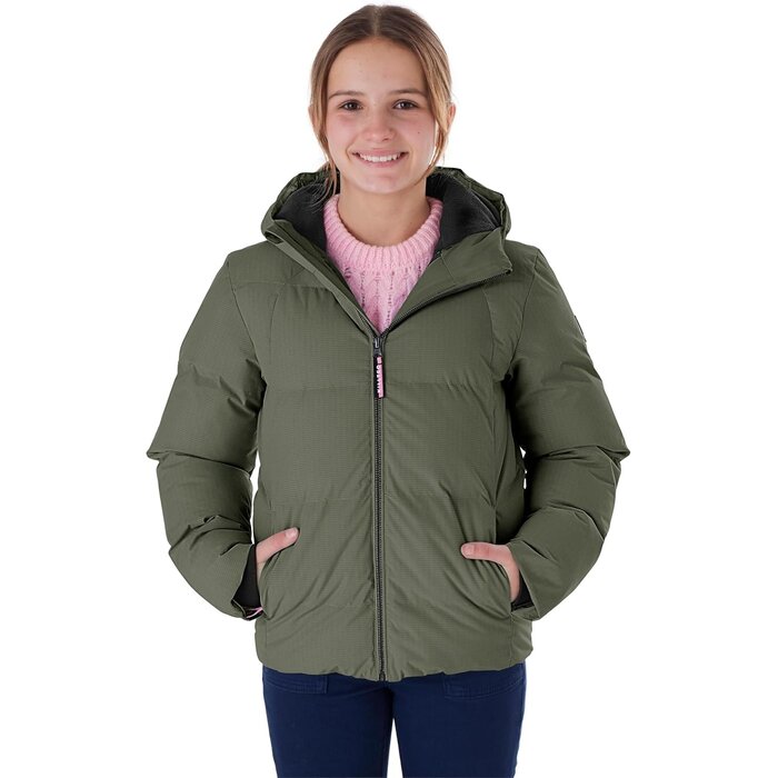 Gesteppte Mädchen-Winterjacke, wasserabweisend, Dunkelblau - bis zu 29% Rabatt
