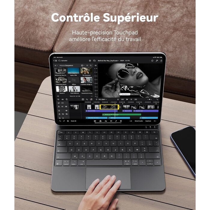 Magnetische iPad Tastatur (13"/12,9") mit Touchpad - jetzt bis zu 34% günstiger