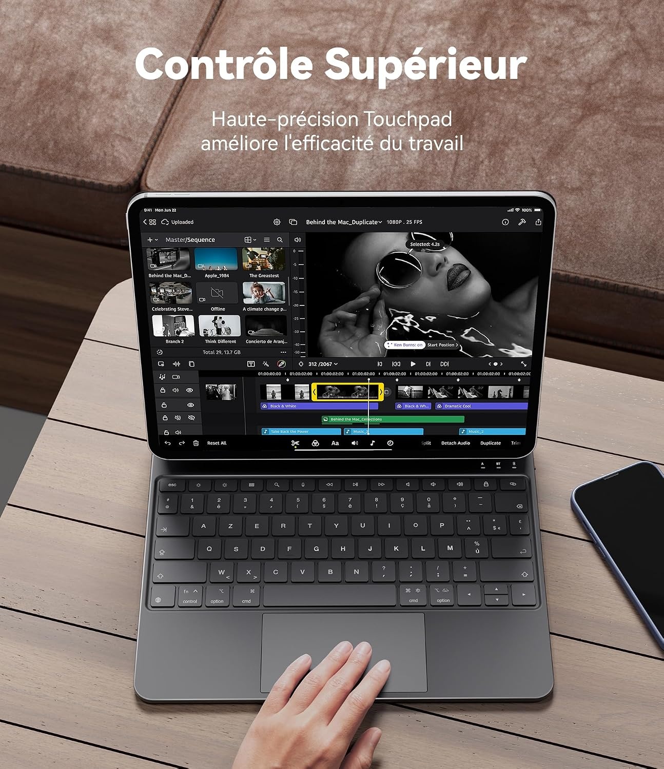 Magnetische iPad Tastatur (13"/12,9") mit Touchpad - jetzt bis zu 34% günstiger