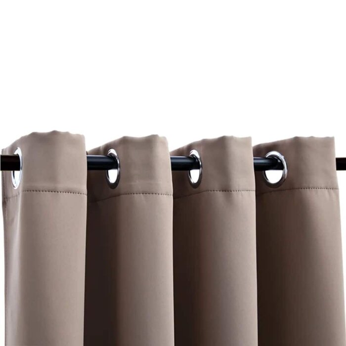 Vidaxl Verdunkelungsvorhang 140x245 cm Taupe (2er-Set) - jetzt bis zu 36% sparen