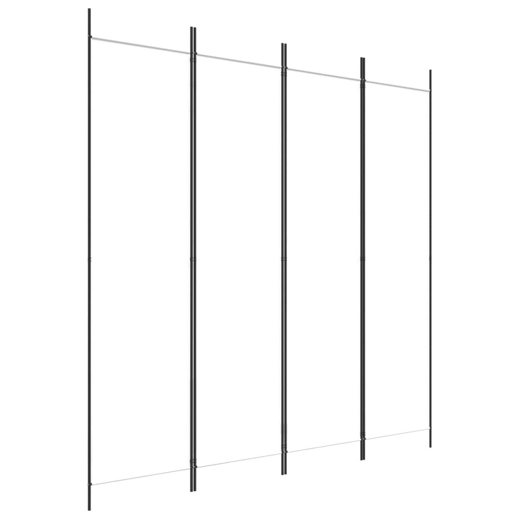 Vidaxl Raumteiler 4 Paneele 200x200 cm Weiß - Jetzt bis zu 36% Rabatt sichern
