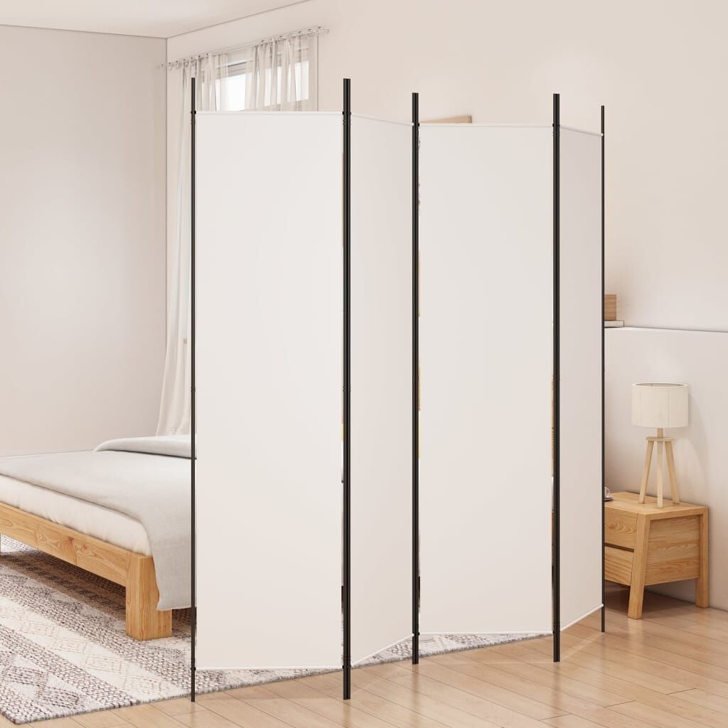 Vidaxl Raumteiler 4 Paneele 200x200 cm Weiß - Jetzt bis zu 36% Rabatt sichern