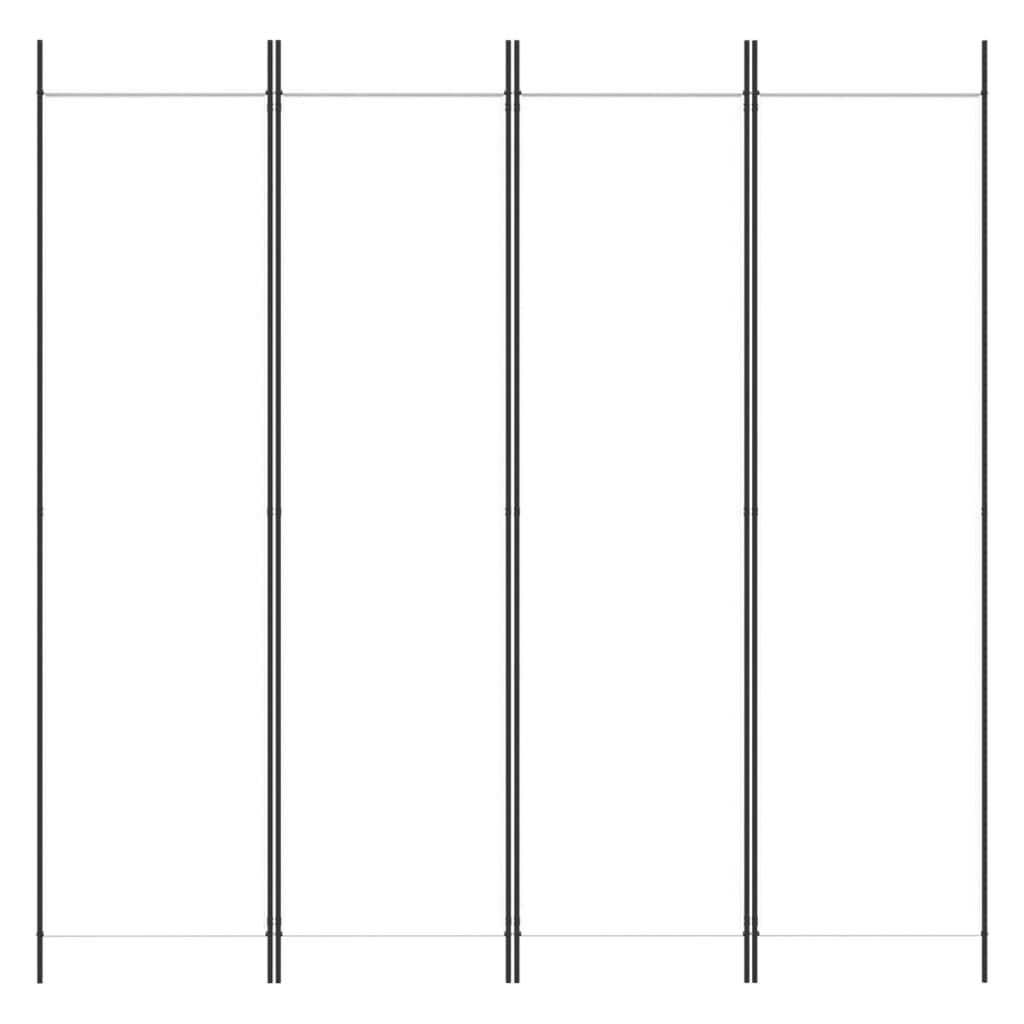 Vidaxl Raumteiler 4 Paneele 200x200 cm Weiß - Jetzt bis zu 36% Rabatt sichern