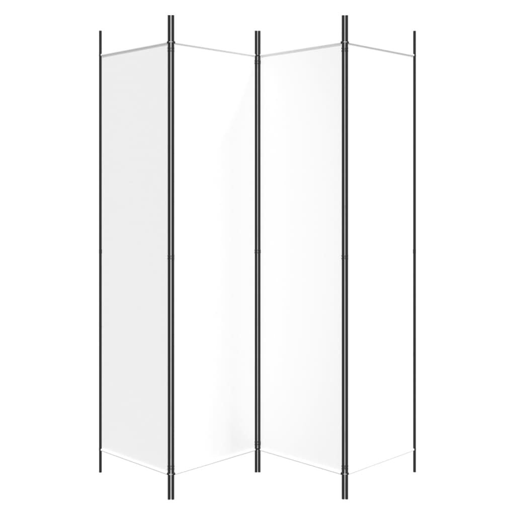 Vidaxl Raumteiler 4 Paneele 200x200 cm Weiß - Jetzt bis zu 36% Rabatt sichern