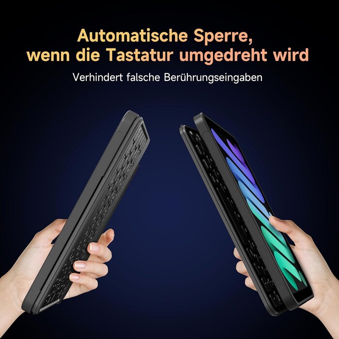 Hou Tastatur-Hülle für iPad Mini 6 | Bluetooth Folio | Magnetisch | bis zu 33% Rabatt