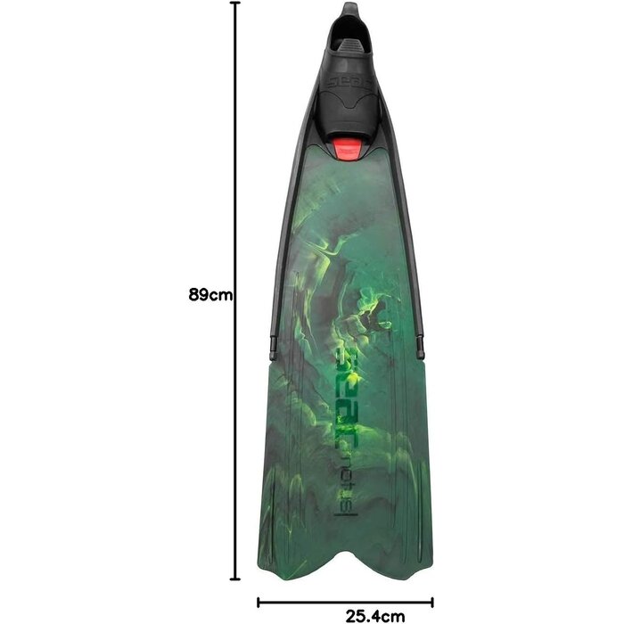 Freediving-Flossen Blau-Camouflage Gr. 43/44 - Bis zu 34% Rabatt