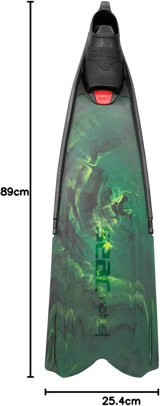 Freediving-Flossen Blau-Camouflage Gr. 43/44 - Bis zu 34% Rabatt