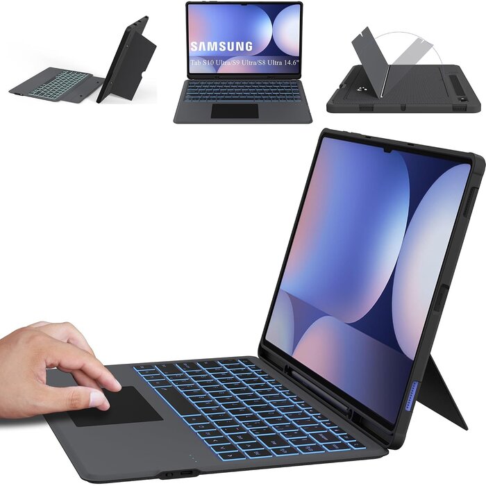 Premium Tastaturhülle für 14,6" Tab S10/S9/S8 Ultra - Italienisch - bis zu 34% Rabatt