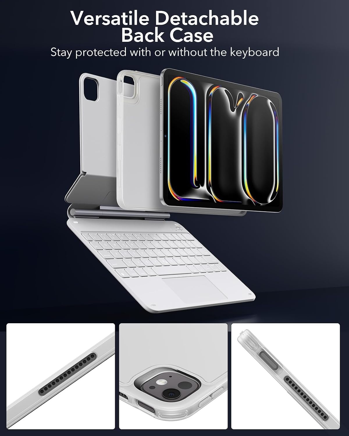 Esr Tastatur-Hülle für iPad Pro 13 Zoll (2024) - abnehmbar, DE-Layout, bis zu 30% Rabatt