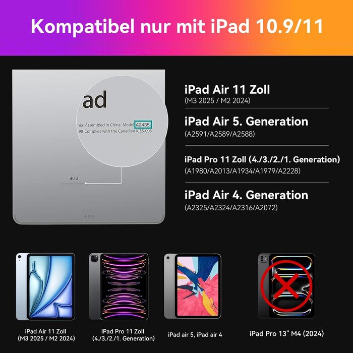 Hou iPad Tastatur mit Touchpad - QWERTZ - Grün - Bis zu 34% Rabatt auf Rückläufer