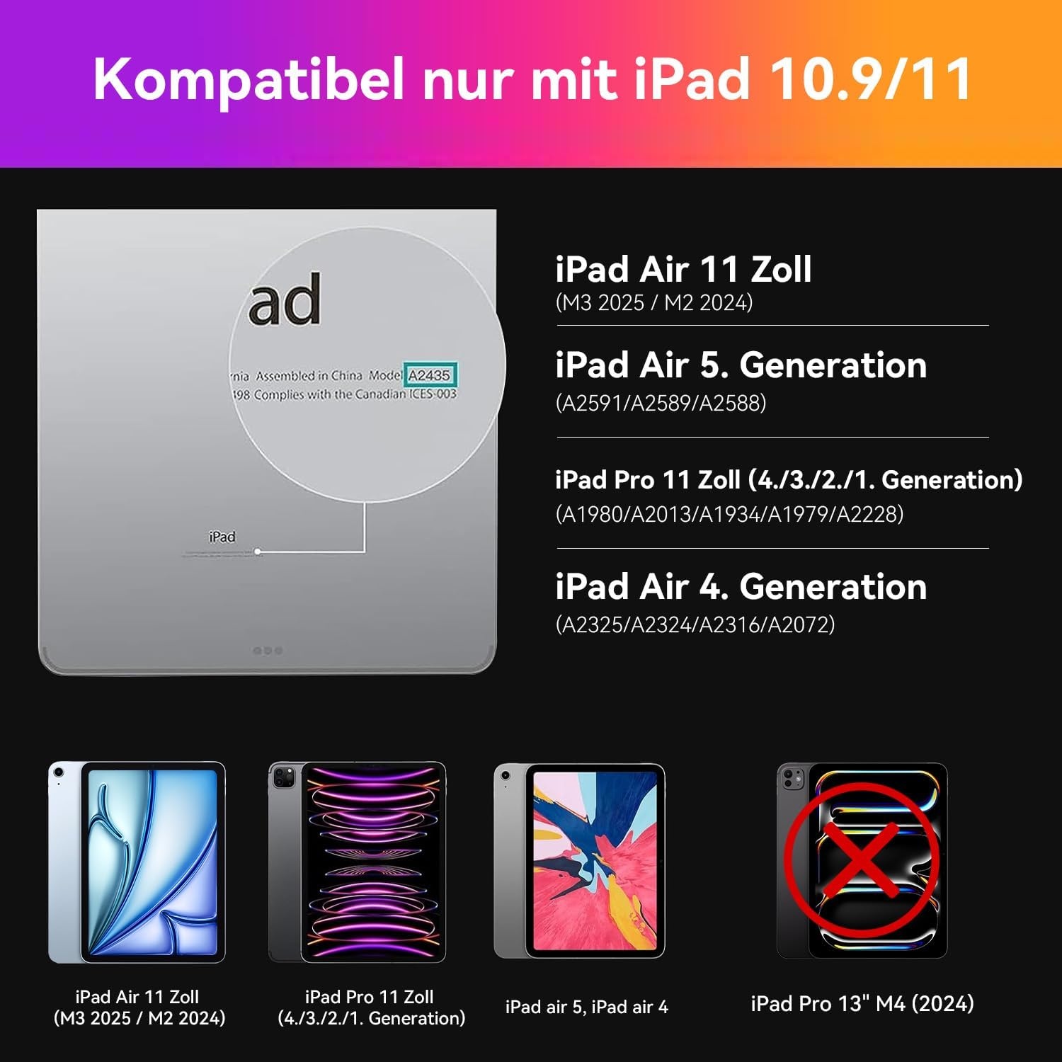 Hou iPad Tastatur mit Touchpad - QWERTZ - Grün - Bis zu 34% Rabatt auf Rückläufer