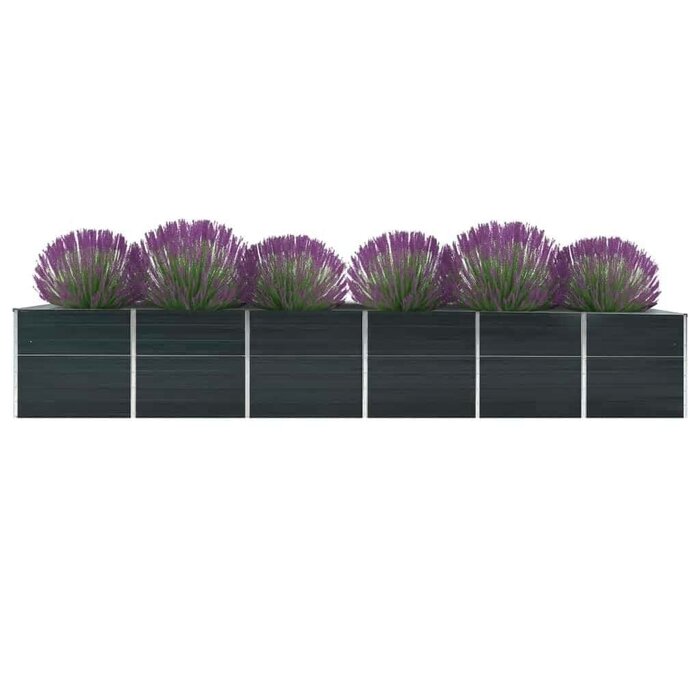 Vidaxl Großes Hochbeet Stahl Anthrazit 480x80x77cm - Outlet mit bis zu 52% Rabatt