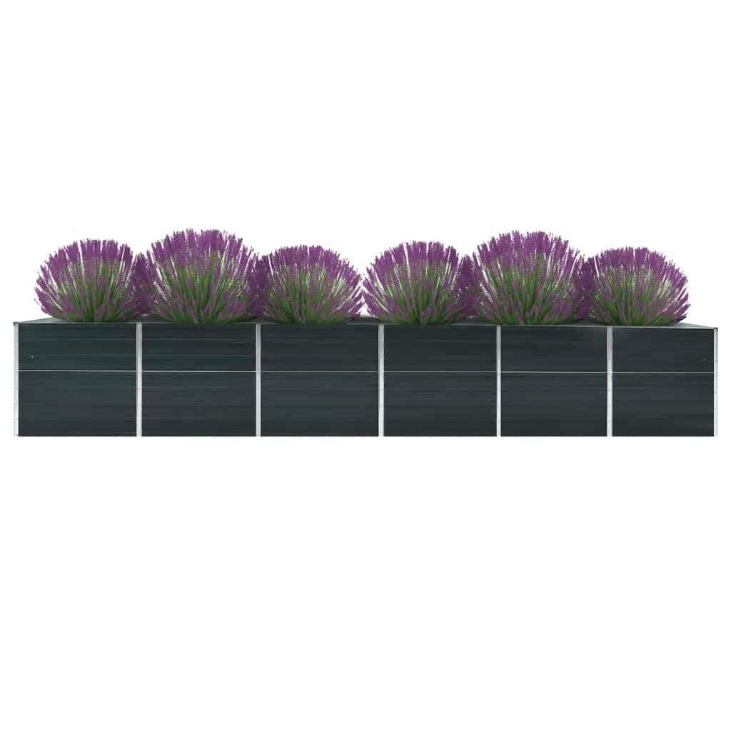 Vidaxl Großes Hochbeet Stahl Anthrazit 480x80x77cm - Outlet mit bis zu 52% Rabatt