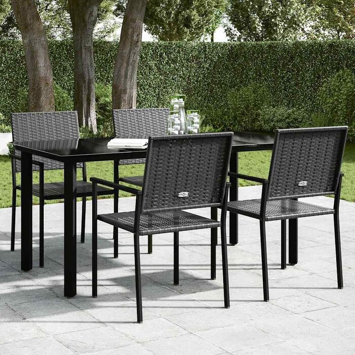 Vidaxl Moderner Gartentisch 160x80cm, Glas & Stahl - bis zu 35% Rabatt