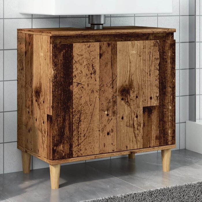 Vidaxl Waschbeckenunterschrank Altholz-Optik 58x33x60 cm - bis zu 32% reduziert