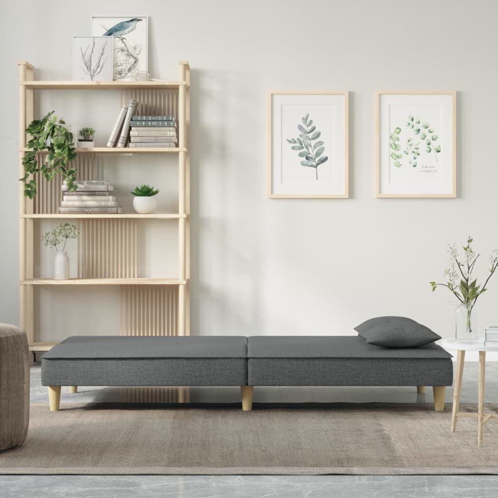 Vidaxl Schlafsofa in Dunkelgrau, 200 cm - Jetzt bis zu 35% Rabatt sichern!