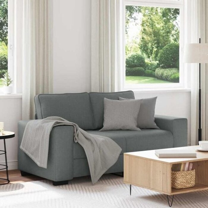 Vidaxl Gemütliches 2-Sitzer Sofa in Dunkelgrau - bis zu 35% Rabatt im Outlet
