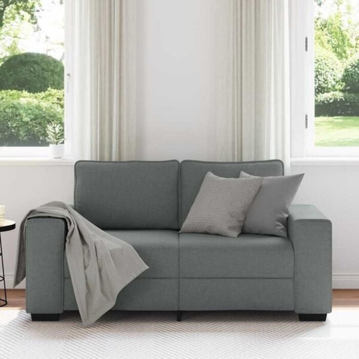 Vidaxl Gemütliches 2-Sitzer Sofa in Dunkelgrau - bis zu 35% Rabatt im Outlet