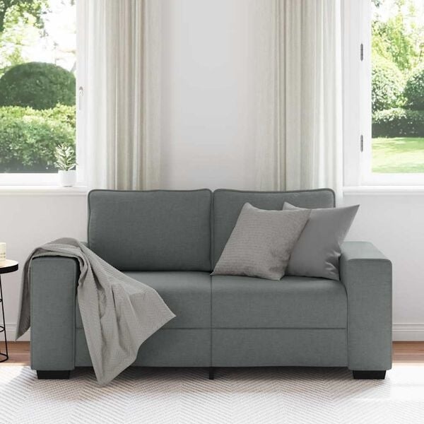 Vidaxl Gemütliches 2-Sitzer Sofa in Dunkelgrau - bis zu 35% Rabatt im Outlet