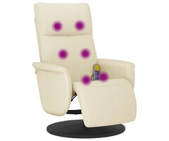 Vidaxl Massagesessel verstellbar Creme - bis zu 56% Rabatt