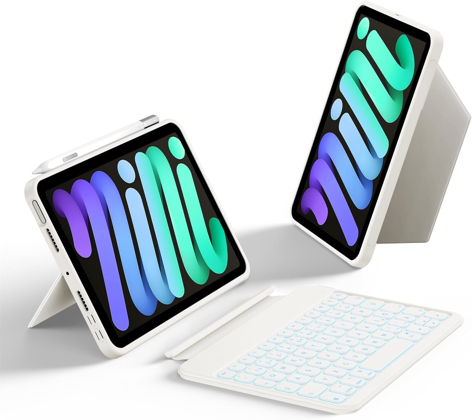 Hou iPad Mini 7/6 Tastatur-Hülle: Beleuchtet & 180° drehbar - bis zu 33% Rabatt