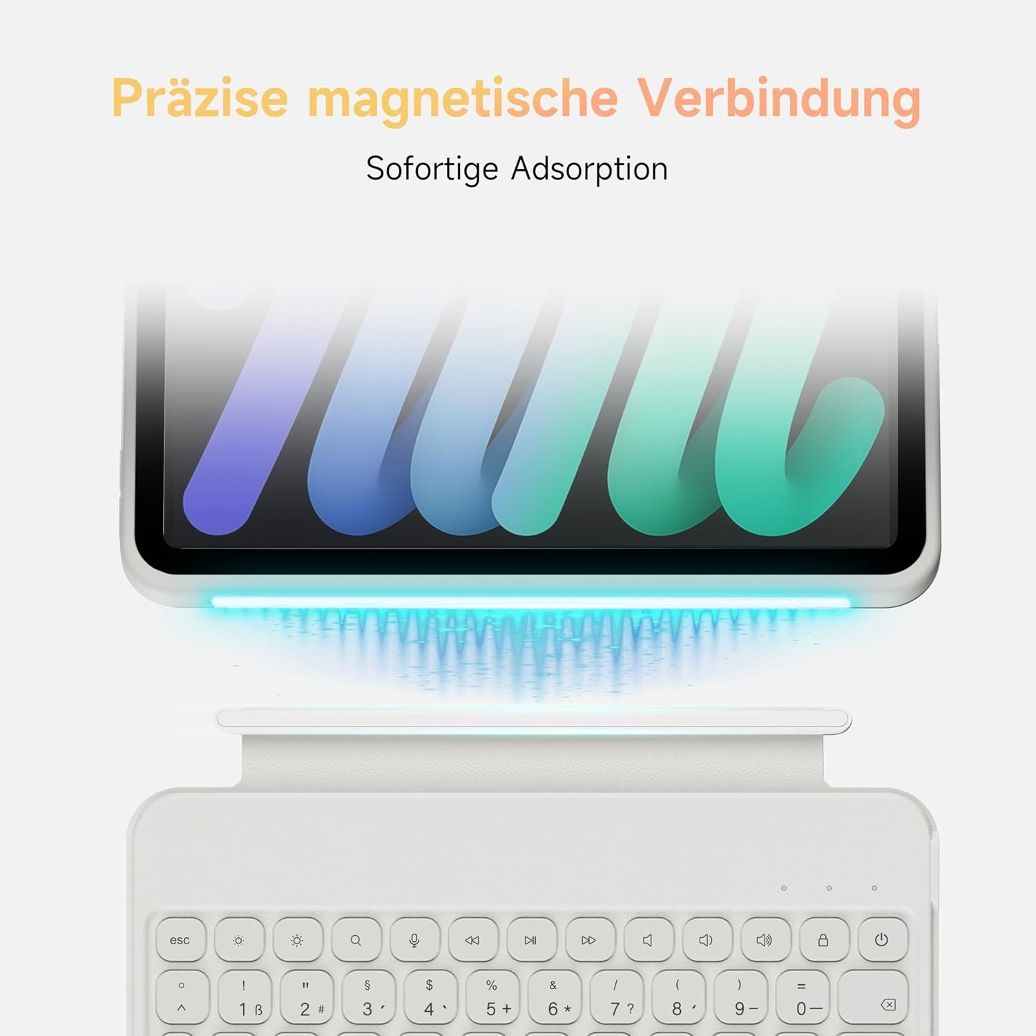 Hou iPad Mini 7/6 Tastatur-Hülle: Beleuchtet & 180° drehbar - bis zu 33% Rabatt