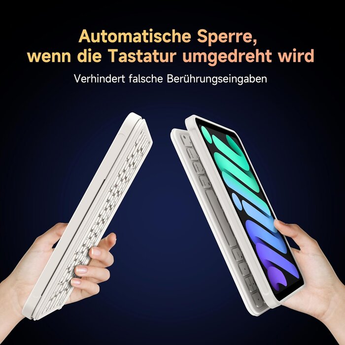 Hou iPad Mini 7/6 Tastatur-Hülle: Beleuchtet & 180° drehbar - bis zu 33% Rabatt