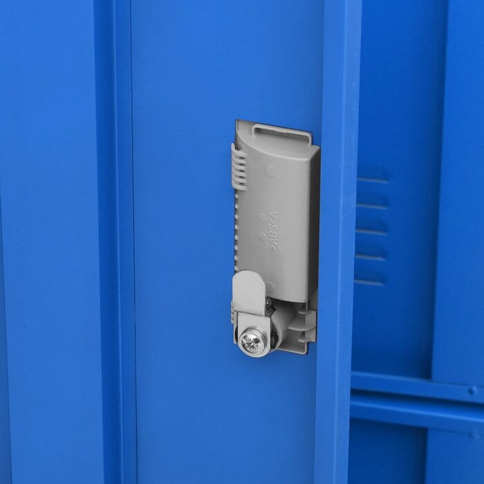 Vidaxl Robuster 9-Fach Spindschrank - Hellgrau & Blau - Outlet-Deal bis zu 53% sparen