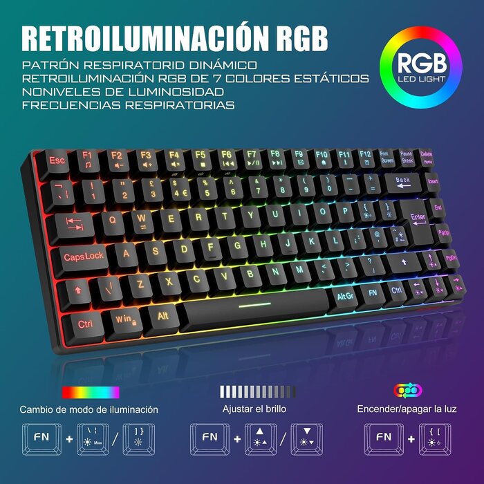 Mechanisches Wireless Gaming-Set: Tastatur & Maus - bis zu 33% Rabatt