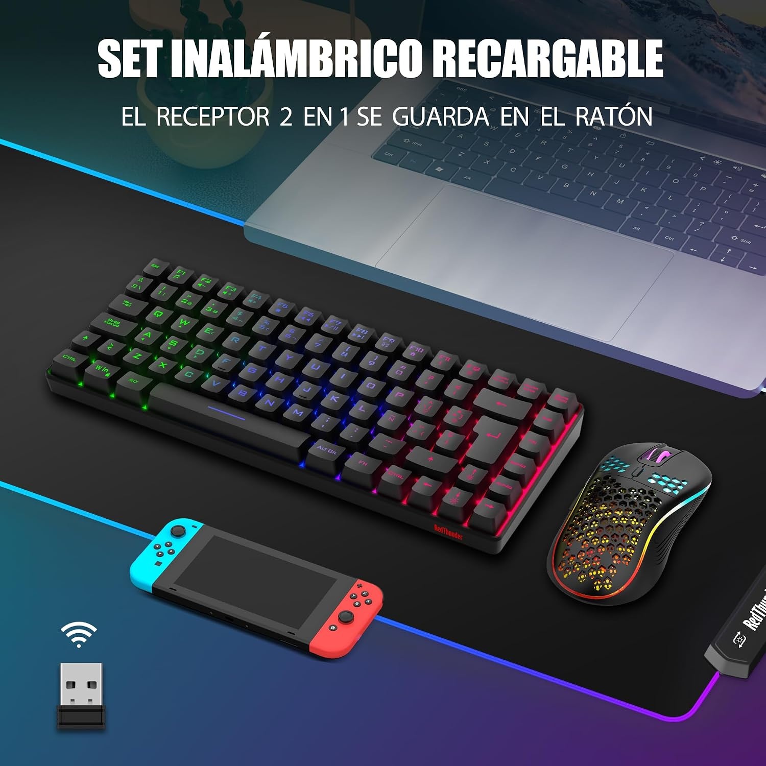Mechanisches Wireless Gaming-Set: Tastatur & Maus - bis zu 33% Rabatt