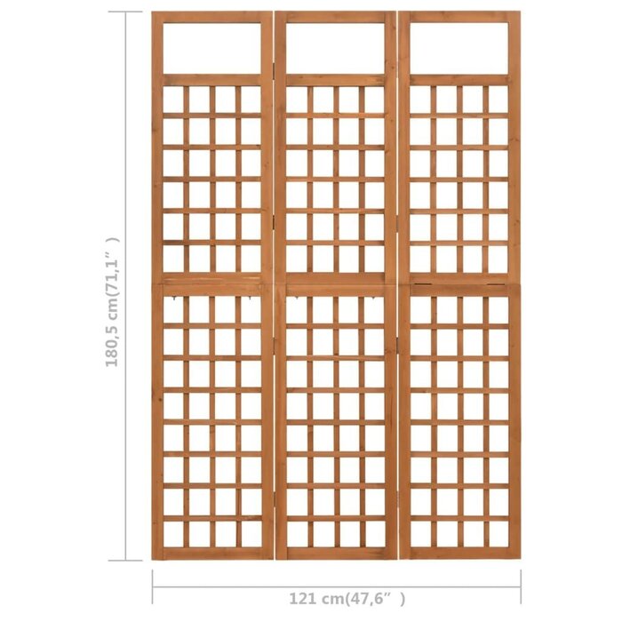 Vidaxl Flexibler Raumteiler & Rankgitter Fichtenholz, 121x180,5 cm - bis zu 36% Rabatt