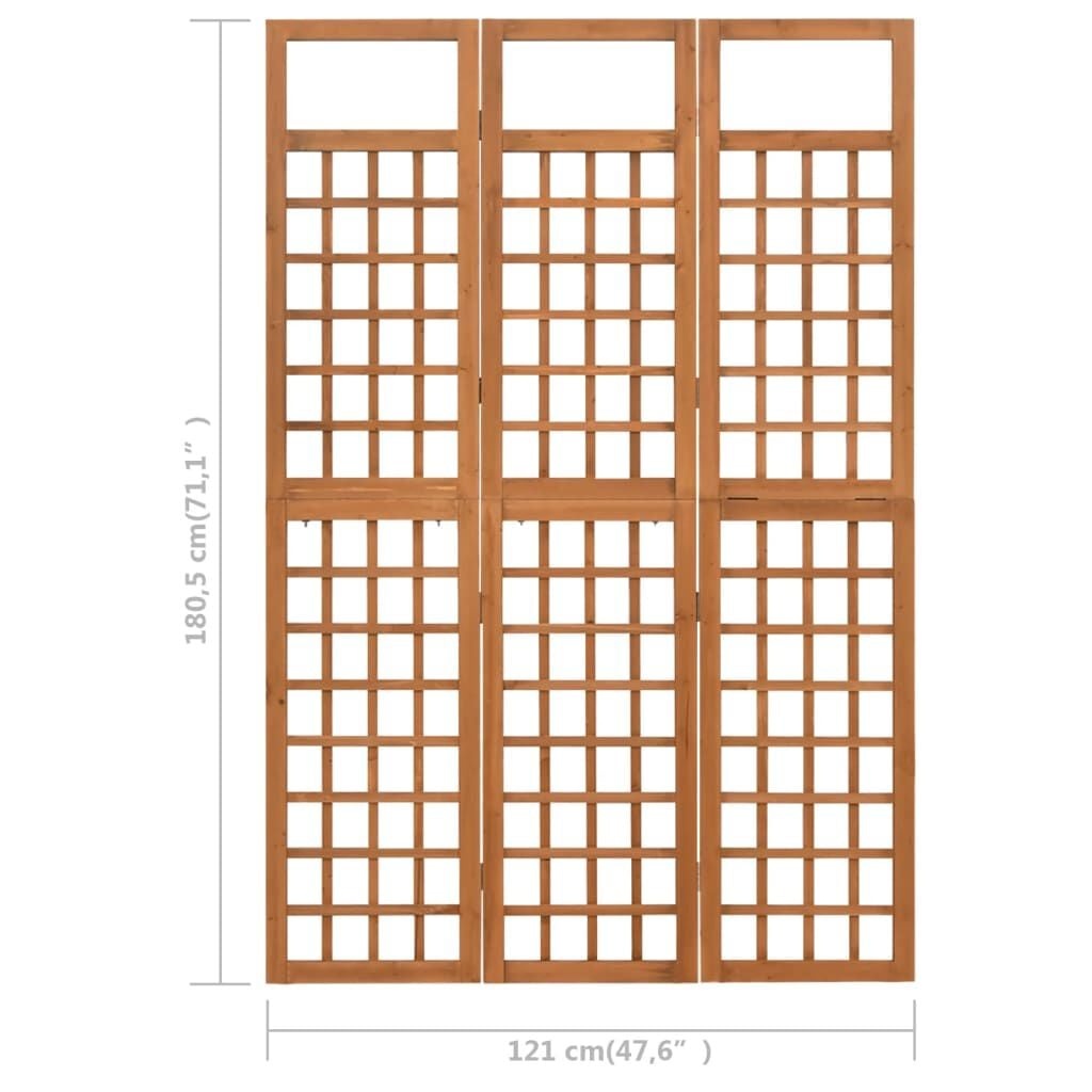 Vidaxl Flexibler Raumteiler & Rankgitter Fichtenholz, 121x180,5 cm - bis zu 36% Rabatt