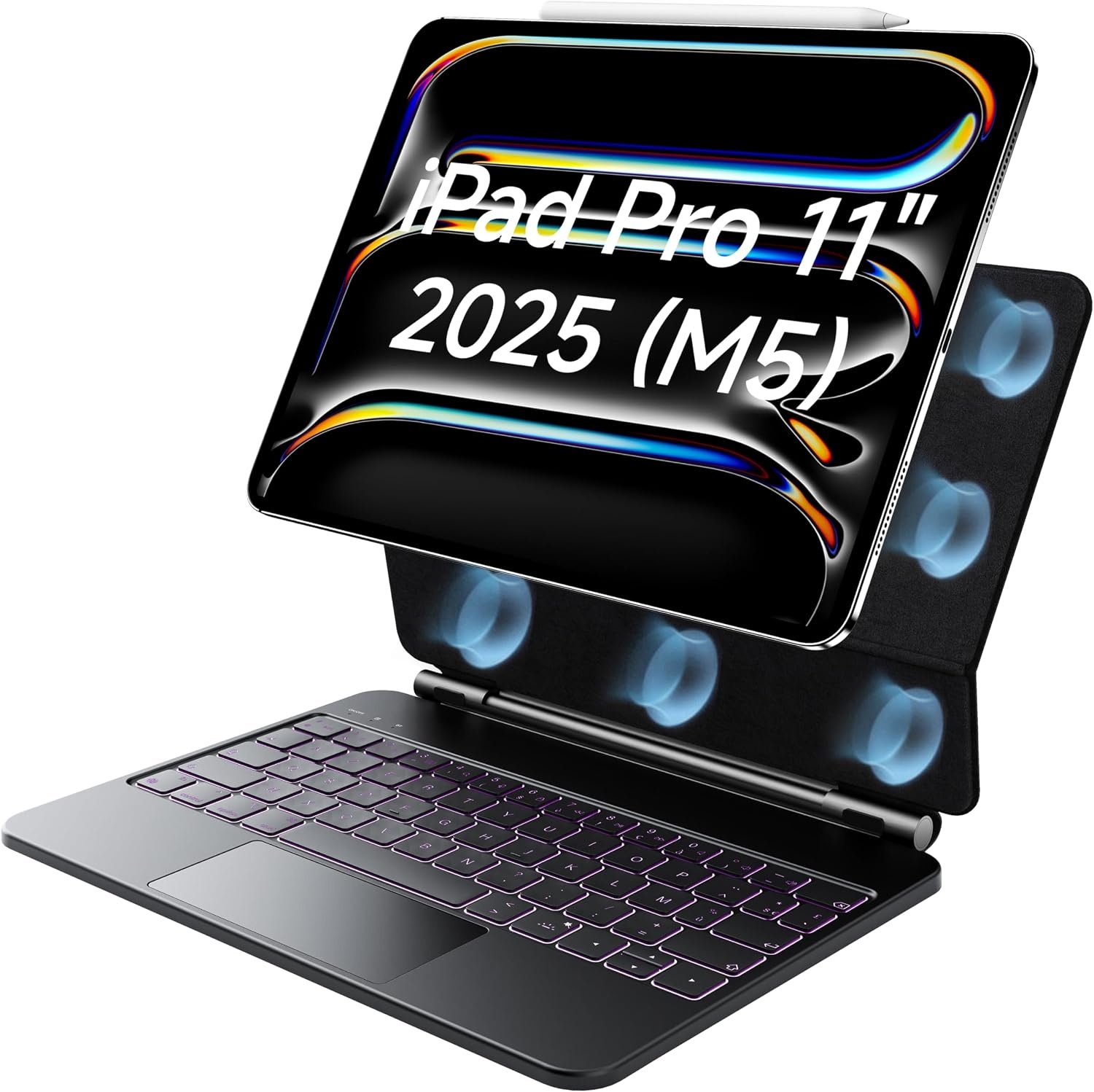 Hou Tastaturhülle iPad Pro 11" M4 (2024) AZERTY - Schwarz - Bis zu 29% Rabatt