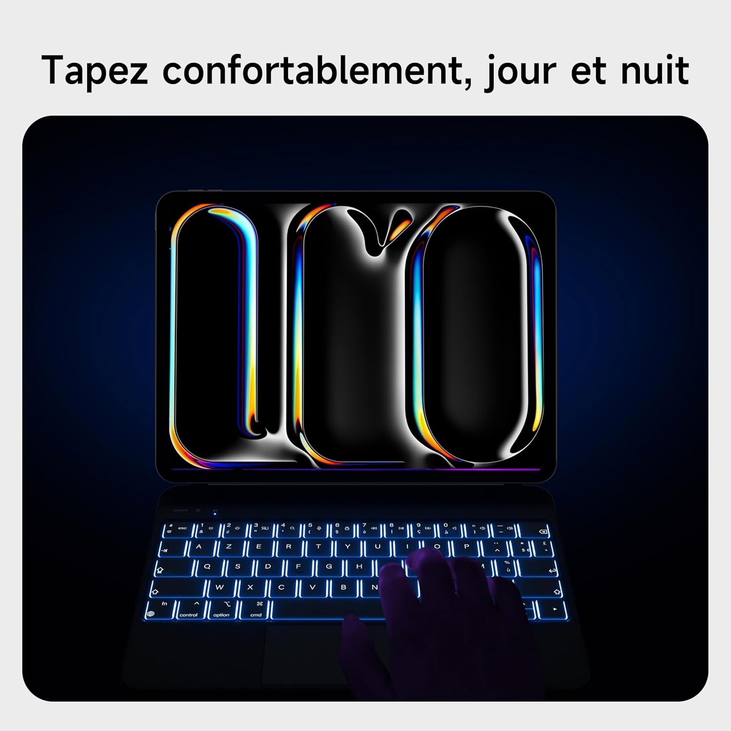 Hou Tastaturhülle iPad Pro 11" M4 (2024) AZERTY - Schwarz - Bis zu 29% Rabatt