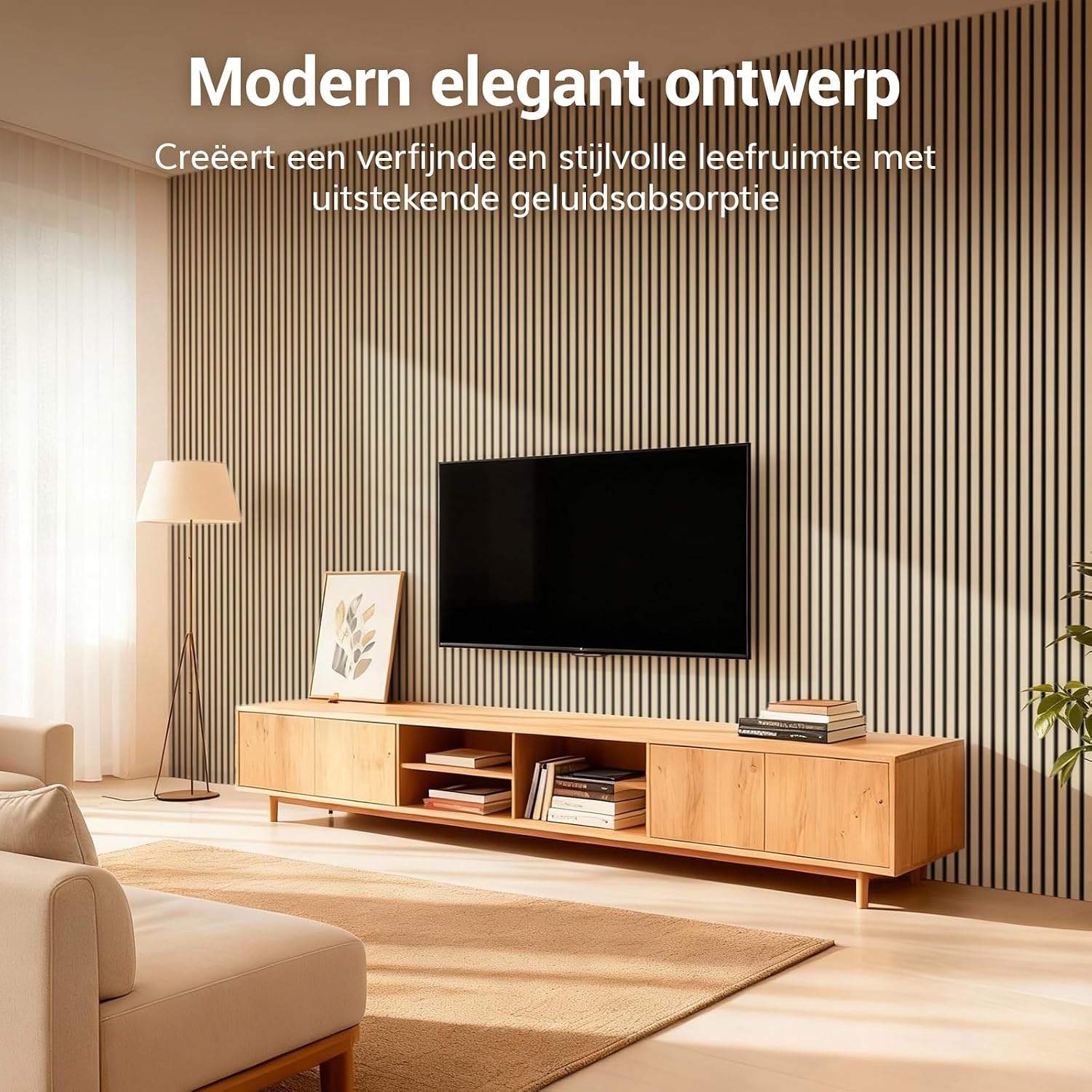 Tonor Akustik-Wandpaneele 4er-Set 120x60 cm - Holzdesign - bis zu 34% sparen