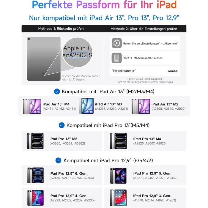 Hou iPad Tastatur-Hülle (QWERTZ) für 13" & 12.9" Modelle - Outlet bis zu 34% Rabatt