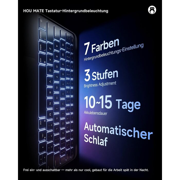 Hou iPad Tastatur-Hülle (QWERTZ) für 13" & 12.9" Modelle - Outlet bis zu 34% Rabatt