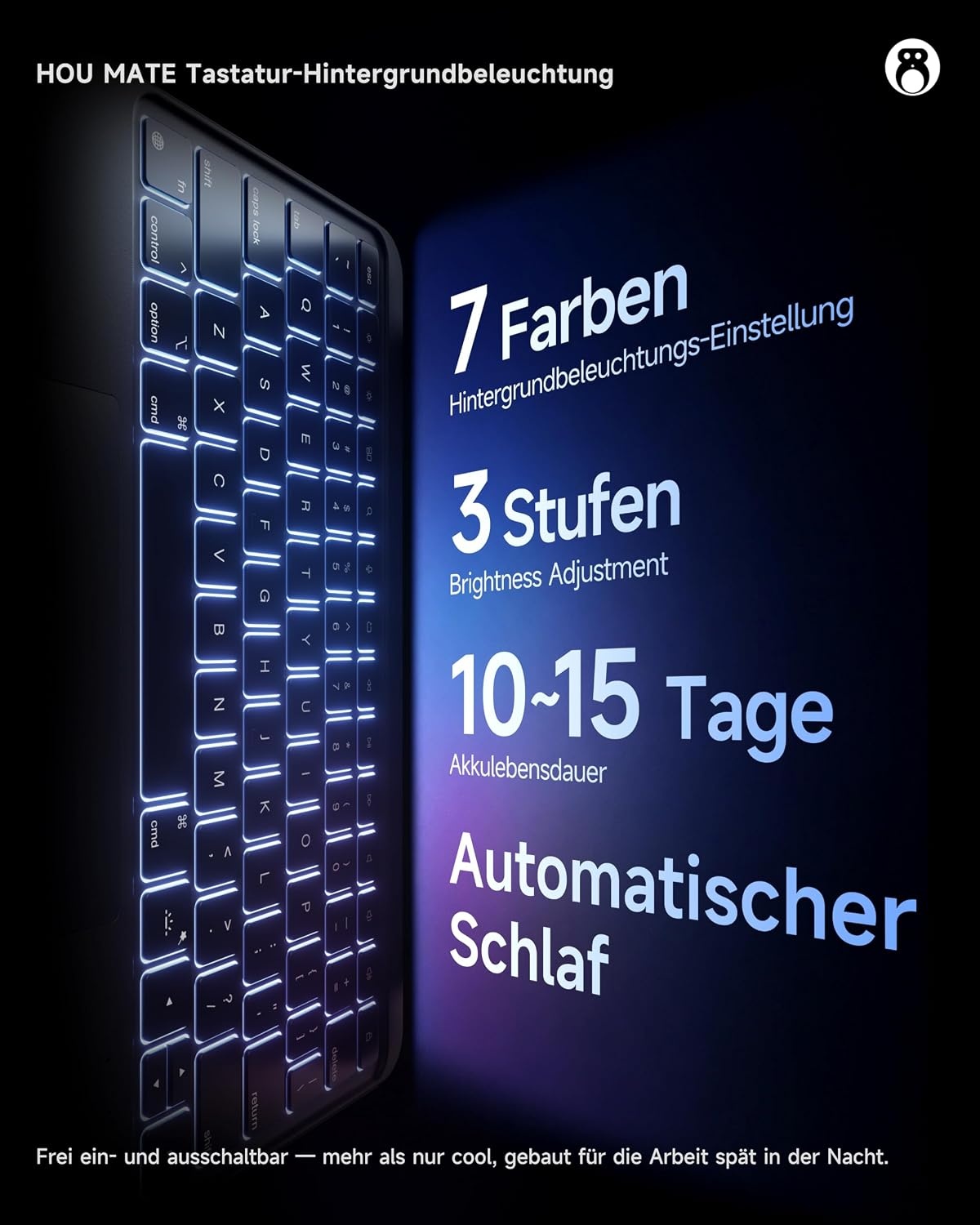 Hou iPad Tastatur-Hülle (QWERTZ) für 13" & 12.9" Modelle - Outlet bis zu 34% Rabatt